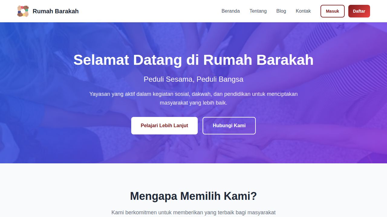 Beranda | Rumah Barakah