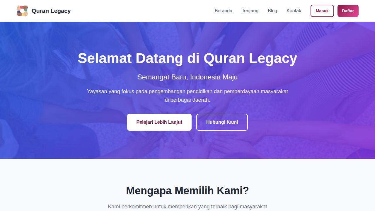 Beranda | Quran Legacy