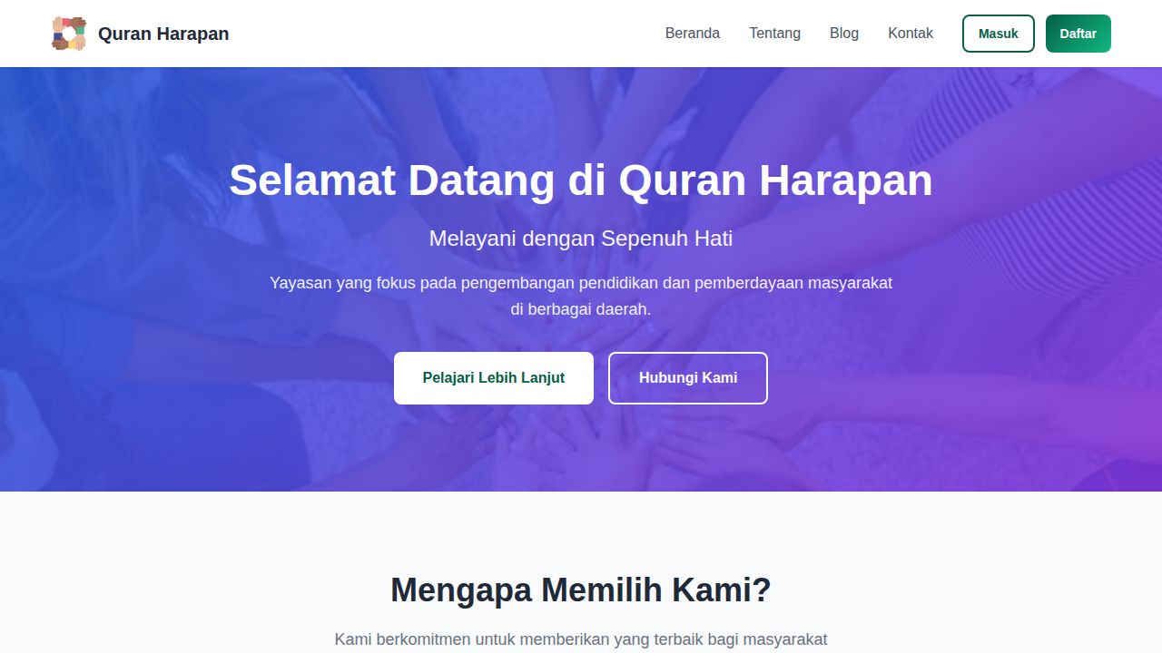 Beranda | Quran Harapan