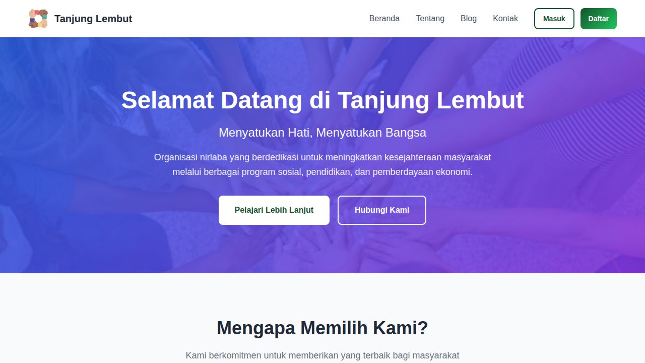 Beranda | Tanjung Lembut