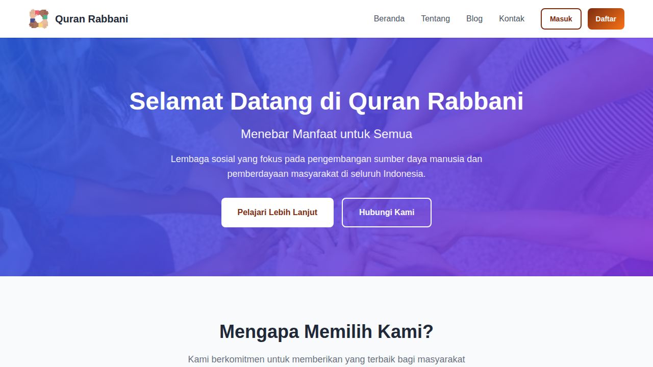 Beranda | Quran Rabbani