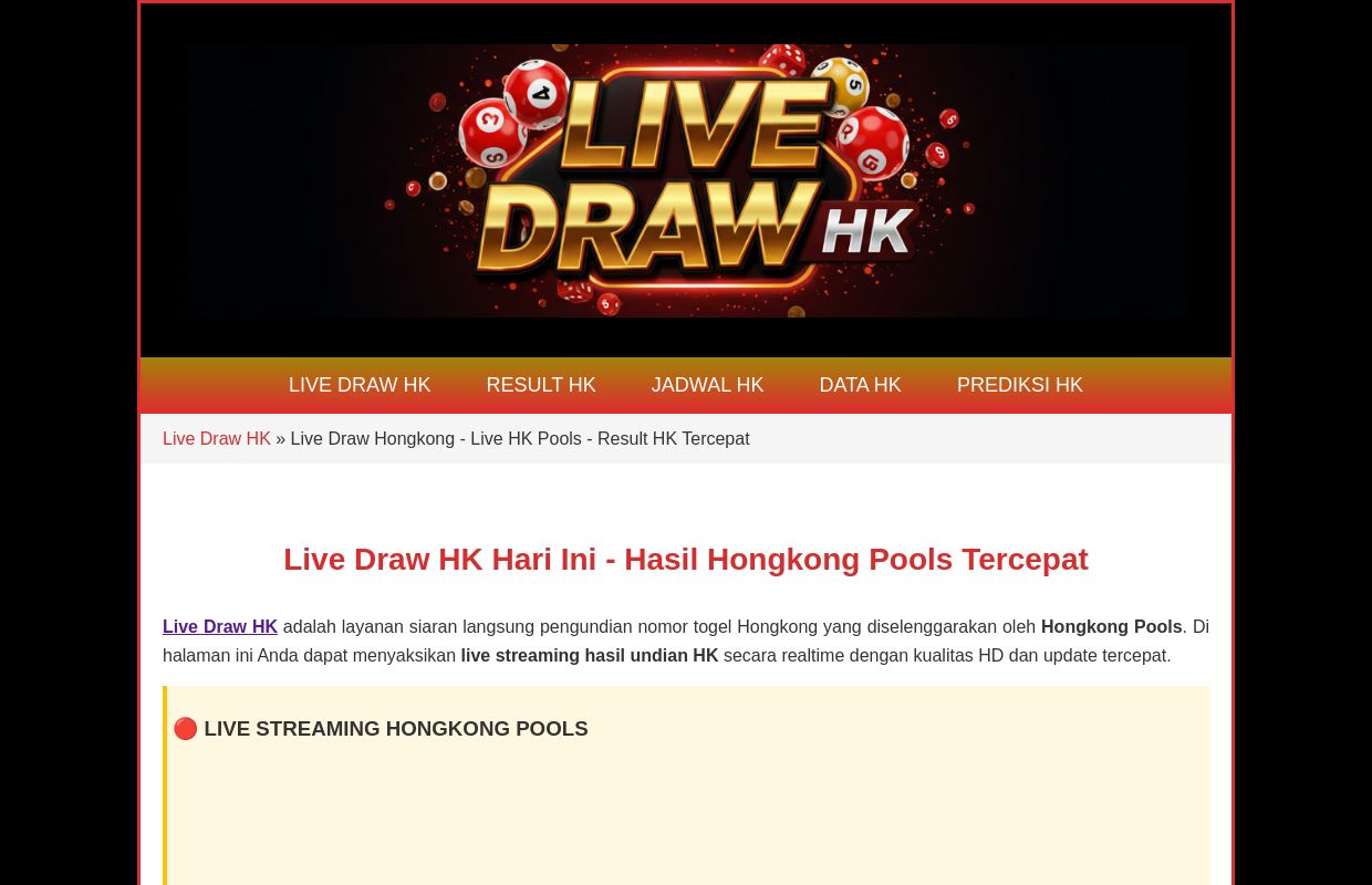 Live Draw HK: Live Draw Hongkong - Live HK Pools - Result HK Tercepat