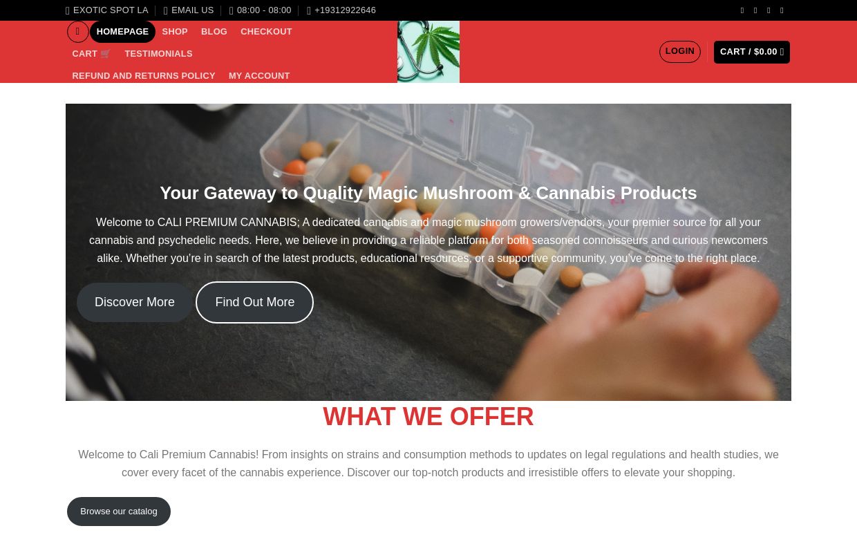 Homepage - Cali Premium Cannabis - +17244003768