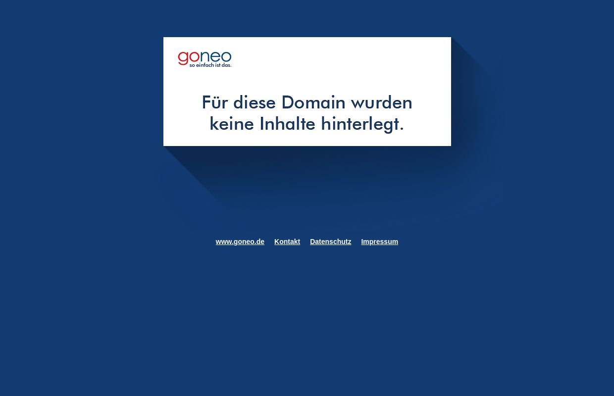 Für diese Domain wurden keine Inhalte hinterlegt.
