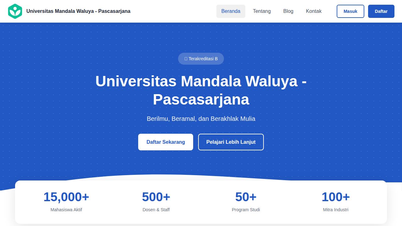 Beranda | Universitas Mandala Waluya - Pascasarjana