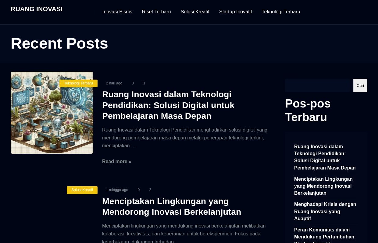 Ruang Inovasi » Inovasi Tanpa Batas