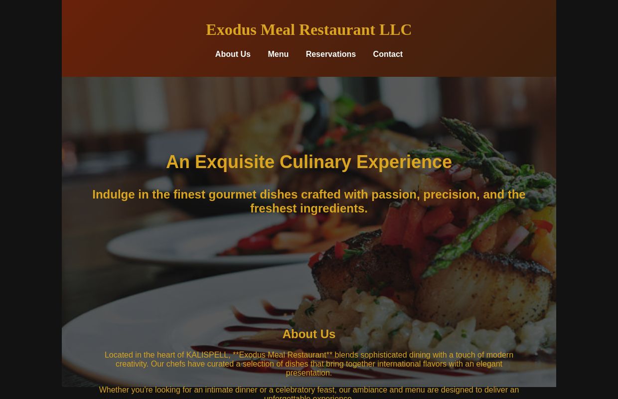 Exodus Meal Restaurant LLC | Your Welcome Restaurant