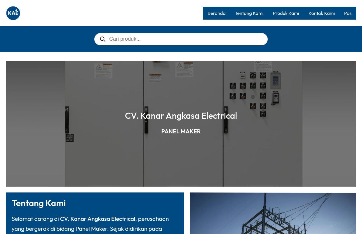 CV. Kanar Angkasa Electrical: Beranda