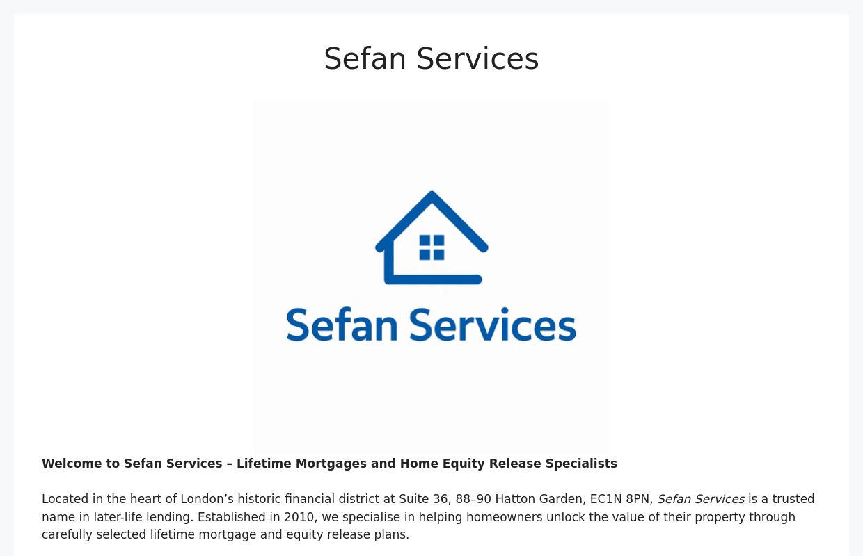 Sefan Services - Sefan Services