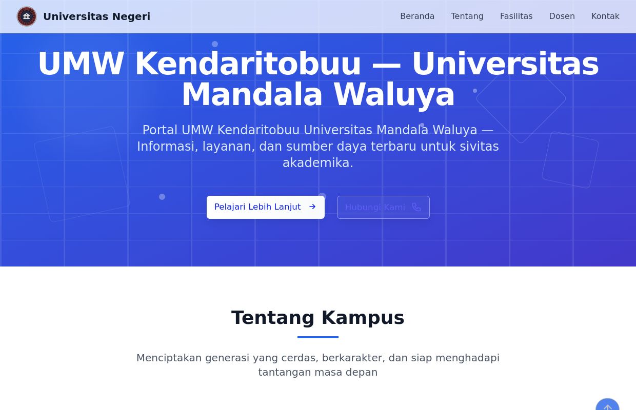 UMW Kendaritobuu — Universitas Mandala Waluya