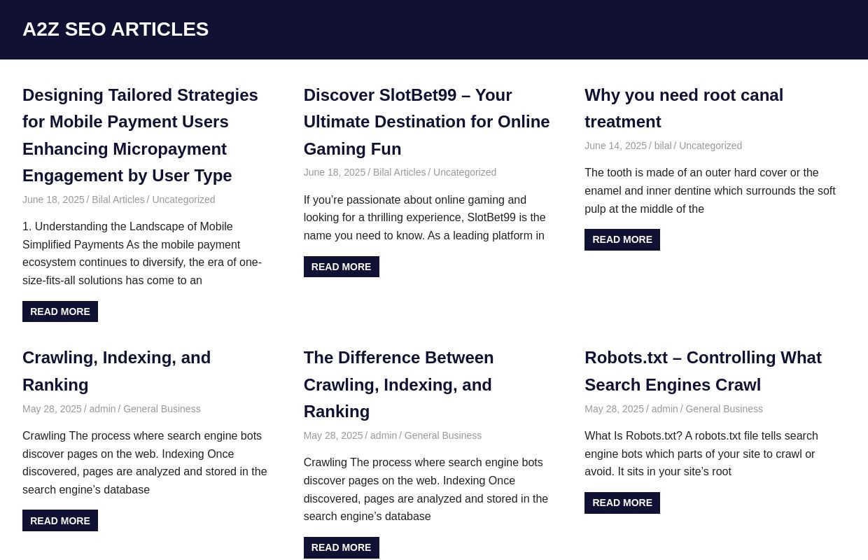 A2Z SEO ARTICLES – A2Z SEO ARTICLES