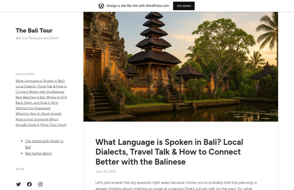 The Bali Tour – Bali Tour Packages and Driver