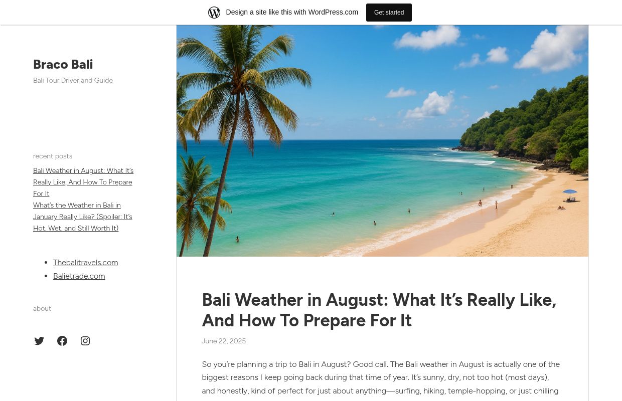 Braco Bali – Bali Tour Driver and Guide