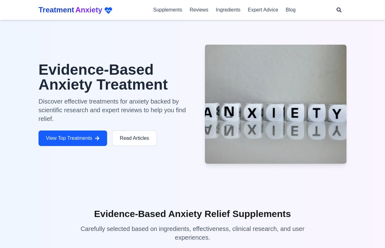 Treatment Anxiety | Evidence-Based Anxiety Treatment Information