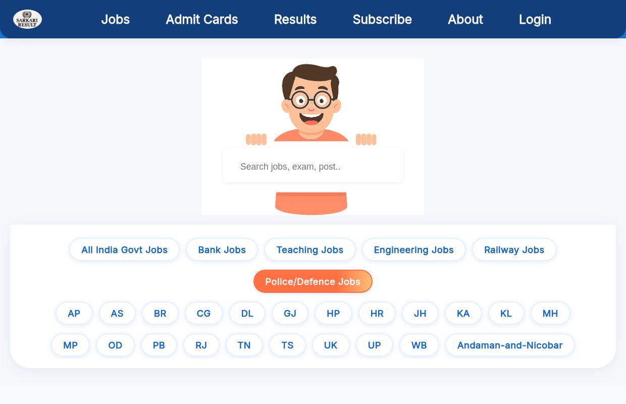 Sarkari Result, Govt Job Alert, Admit Cards and Results