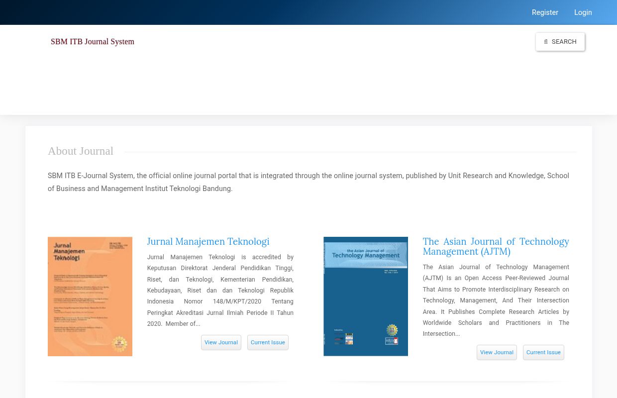 SBM ITB Journal System