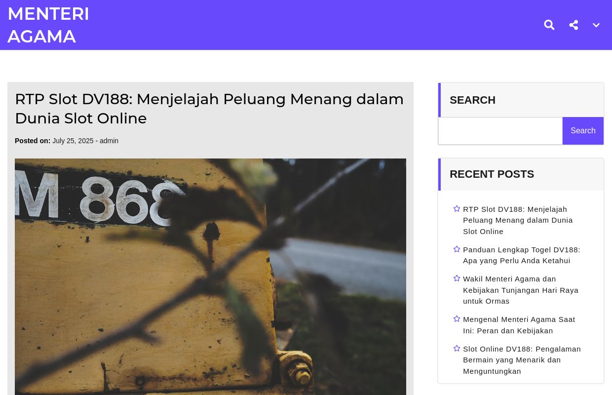 MENTERI AGAMA - INDONESIA