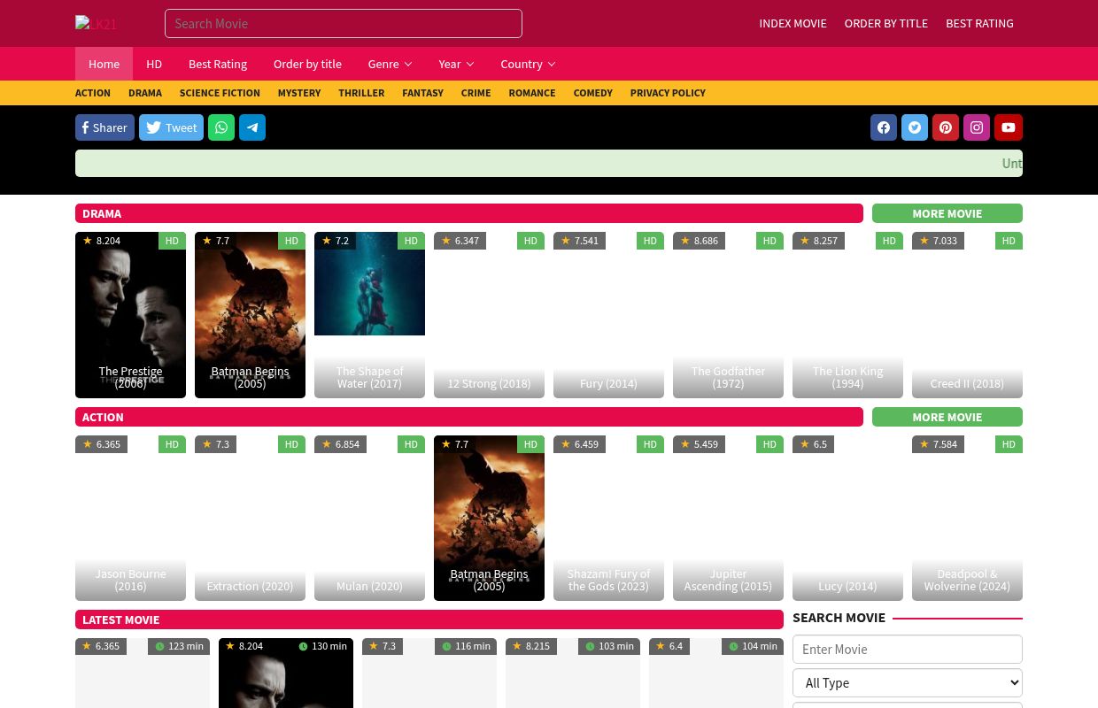 LK21 - Nonton Film Layarkaca21 Rebahin IDLIX CGVINDO