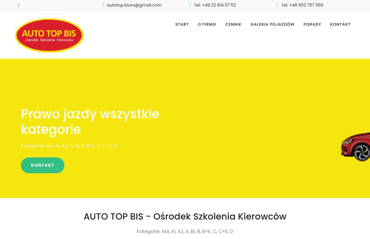 Prawo jazdy Praga, Targówek, Białołęka, Bródno visa vi Word ul. Odlewnicza 7