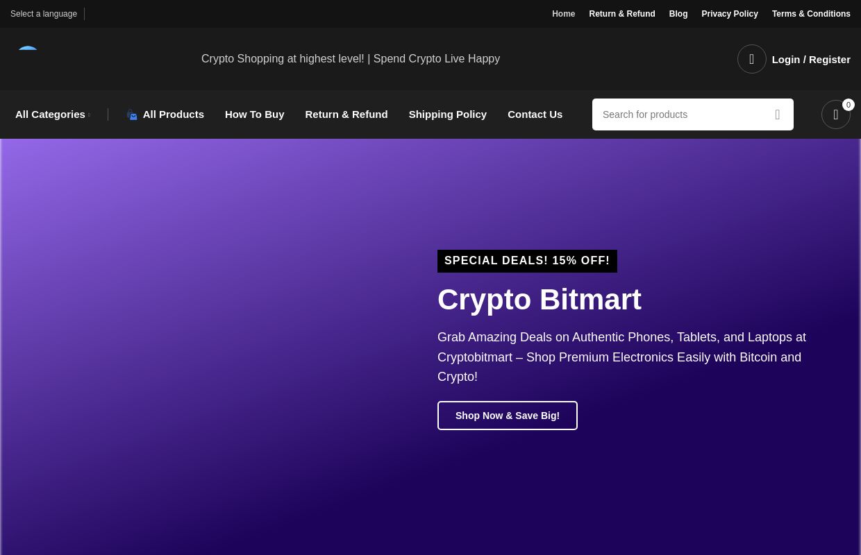 Crypto Bitmart | Shop With Cryptocurrency