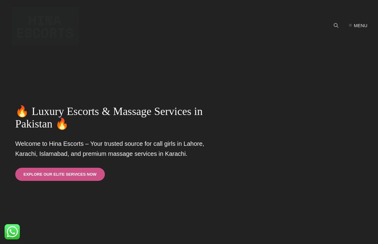 Elite Massage Center in Karachi 03164496571 Hina Karachi Massage