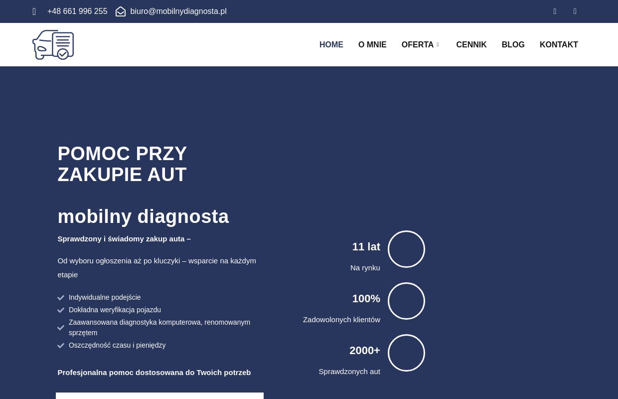 Sprawdzenie auta przed zakupem Warszawa - pomoc w zakupie auta Warszawa | mobilnydiagnosta.pl