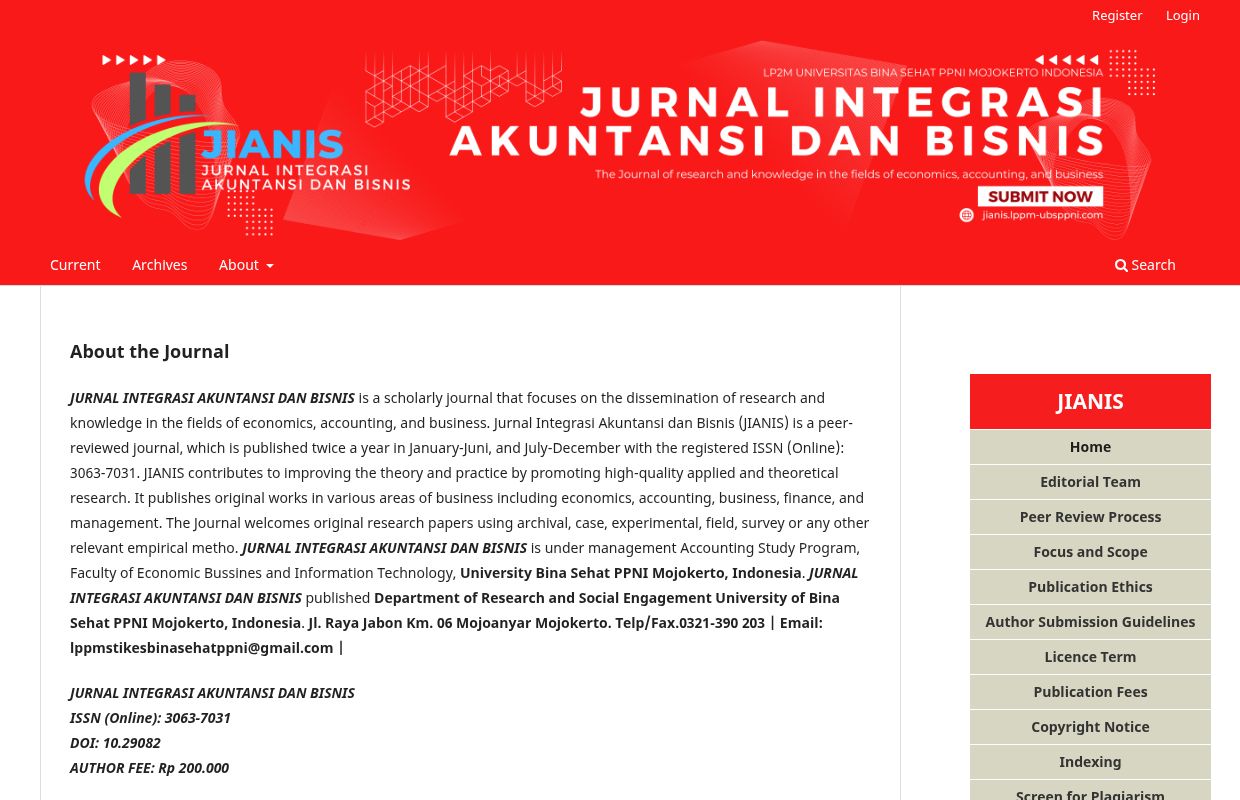 
		Jurnal Integrasi Akuntansi dan Bisnis
					