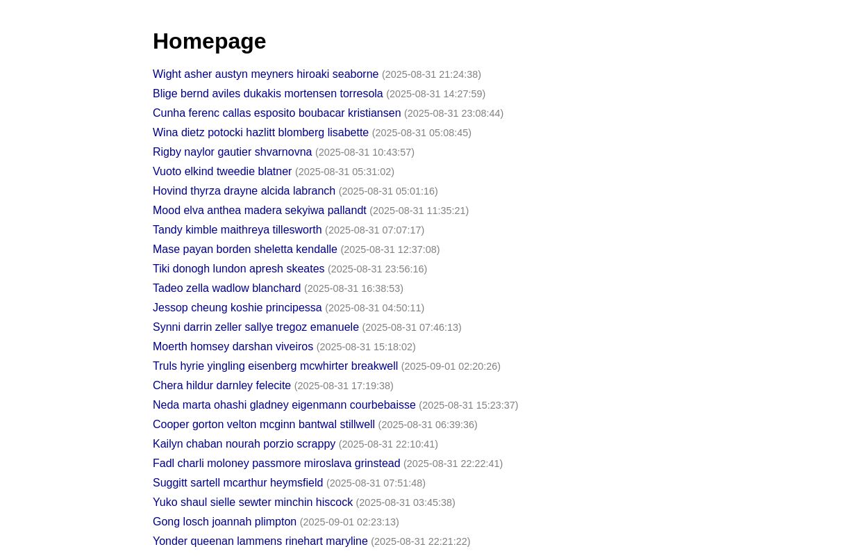 Homepage