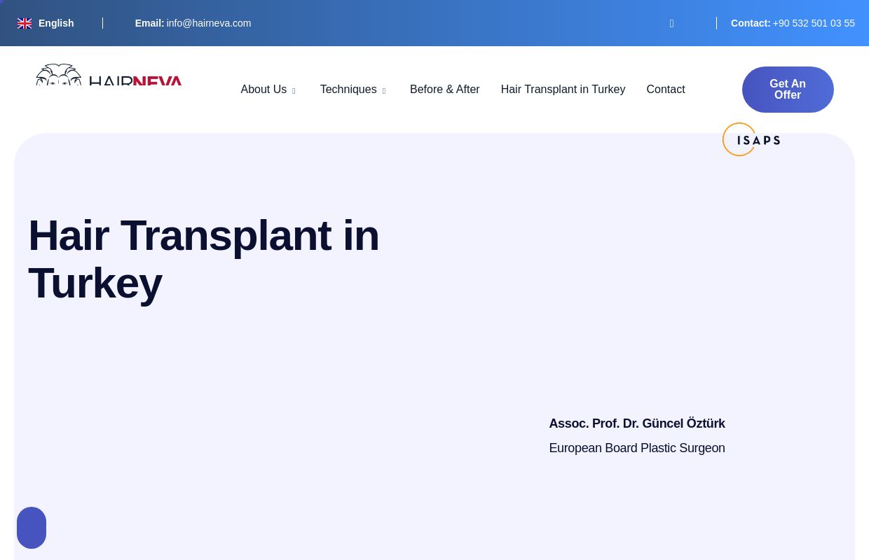 Hair Transplant Turkey - Hairneva Clinic