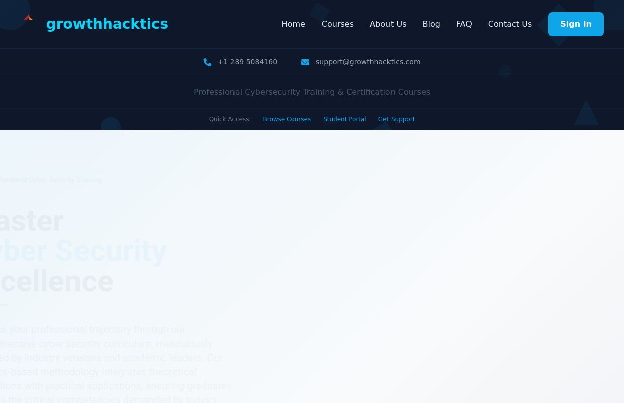 Cybersecurity Courses - GrowthHacktics.com