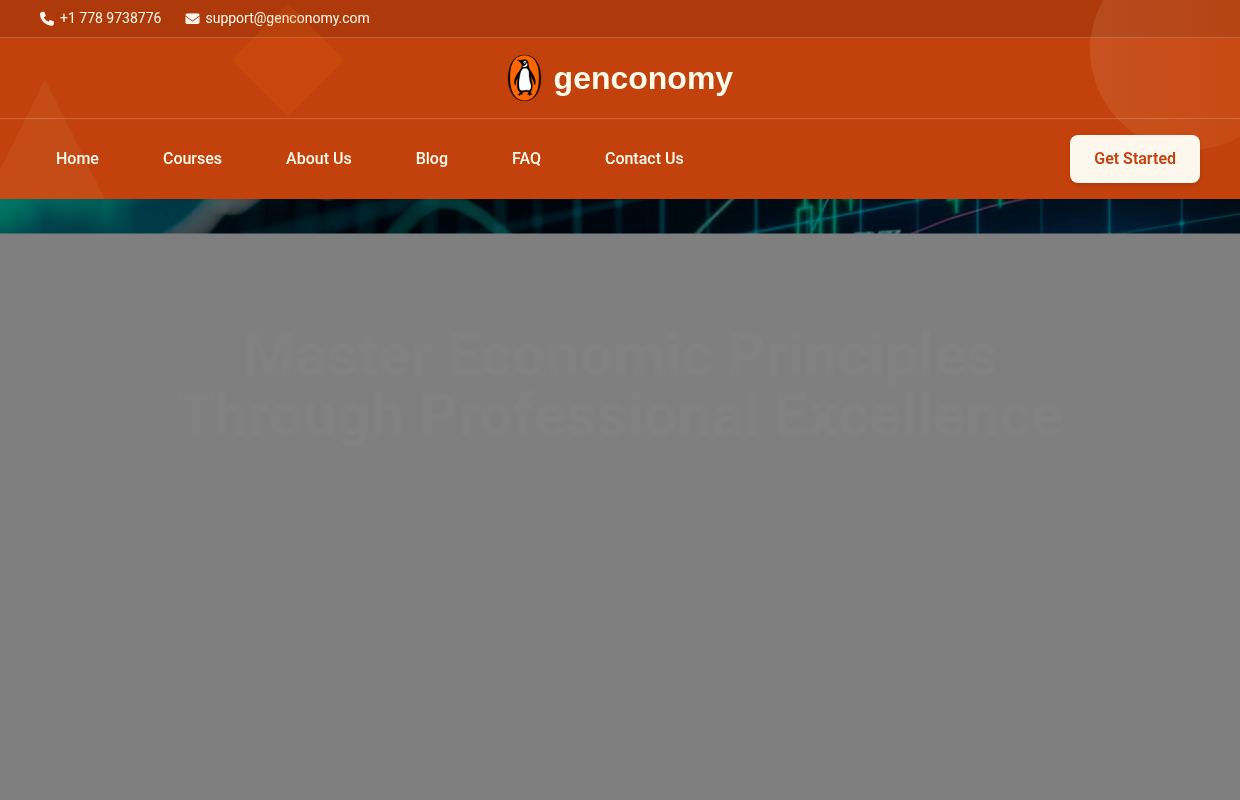 GenConomy.com - Master Economics with Expert Courses