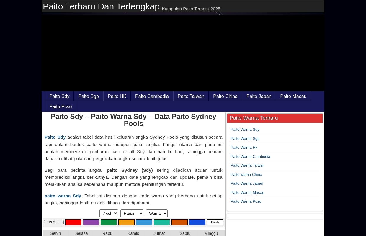 Paito Sdy - Paito Warna Sdy - Data Paito Sydney Pools - Paito Terbaru Dan Terlengkap