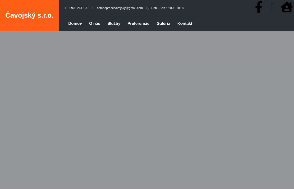 Zemné Práce Čavojský