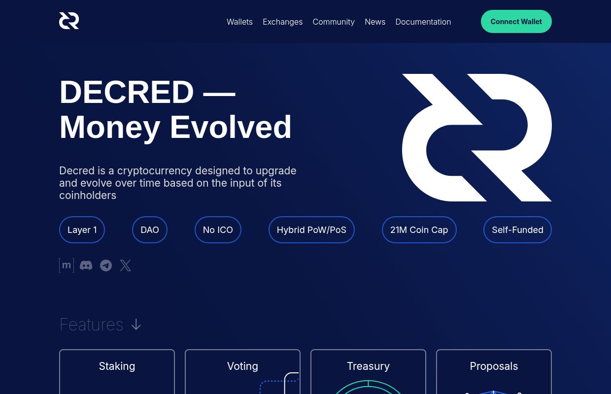 Decred — Money Evolved | Stakeholder-Governed Cryptocurrency