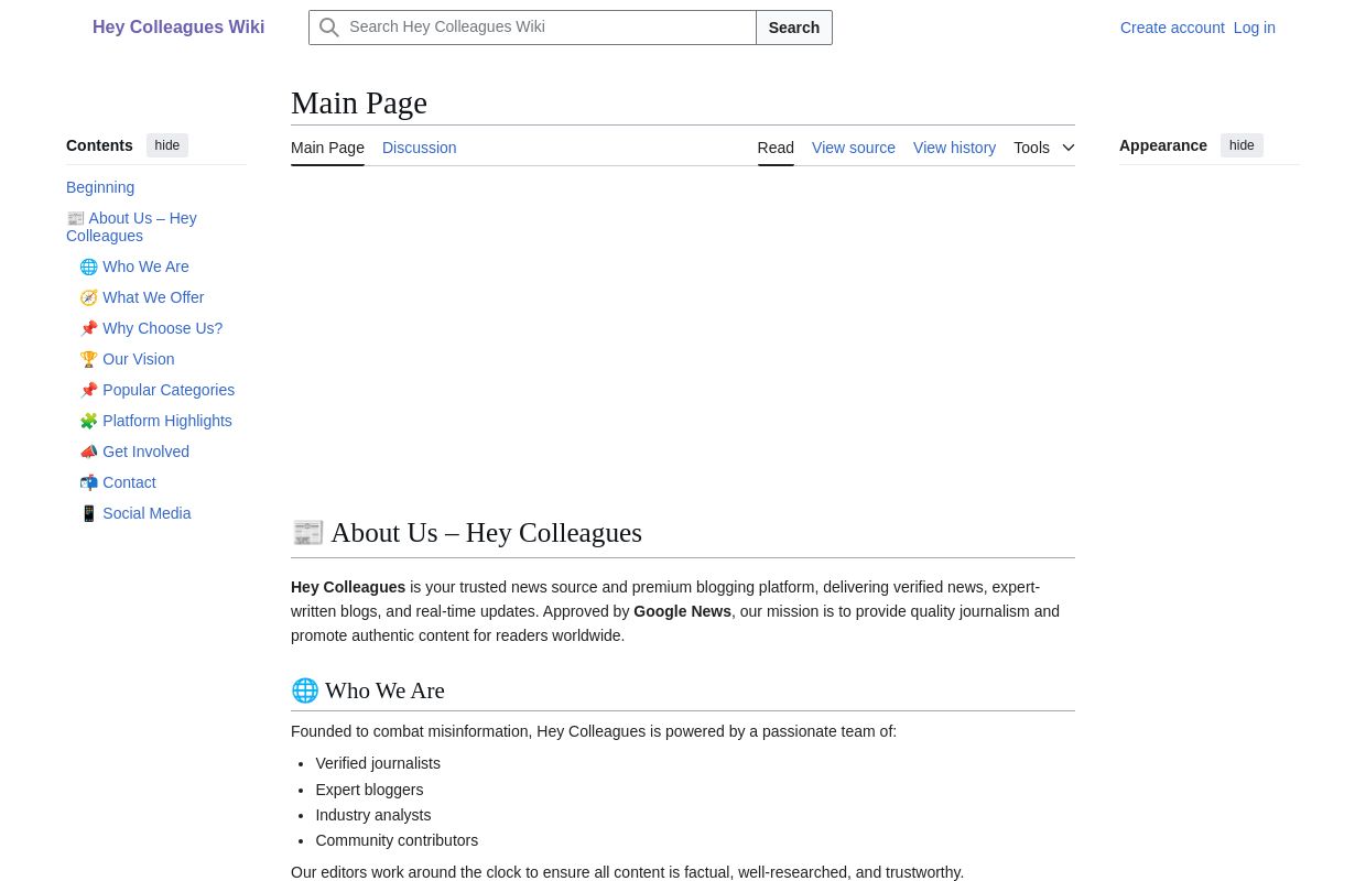 Hey Colleagues Wiki