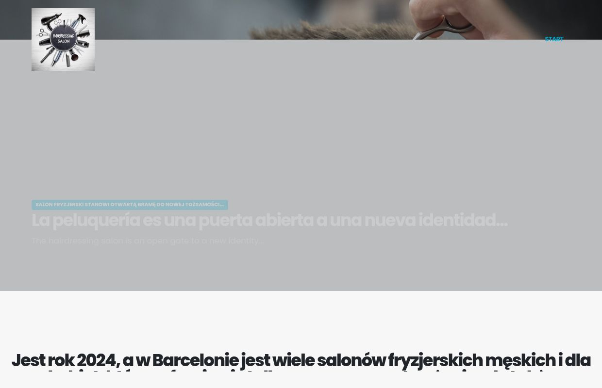 Czy szukasz fryzjera męskiego lub damskiego w Barcelonie w Hiszpanii? ¿Estás buscando peluquero en Barcelona, España?