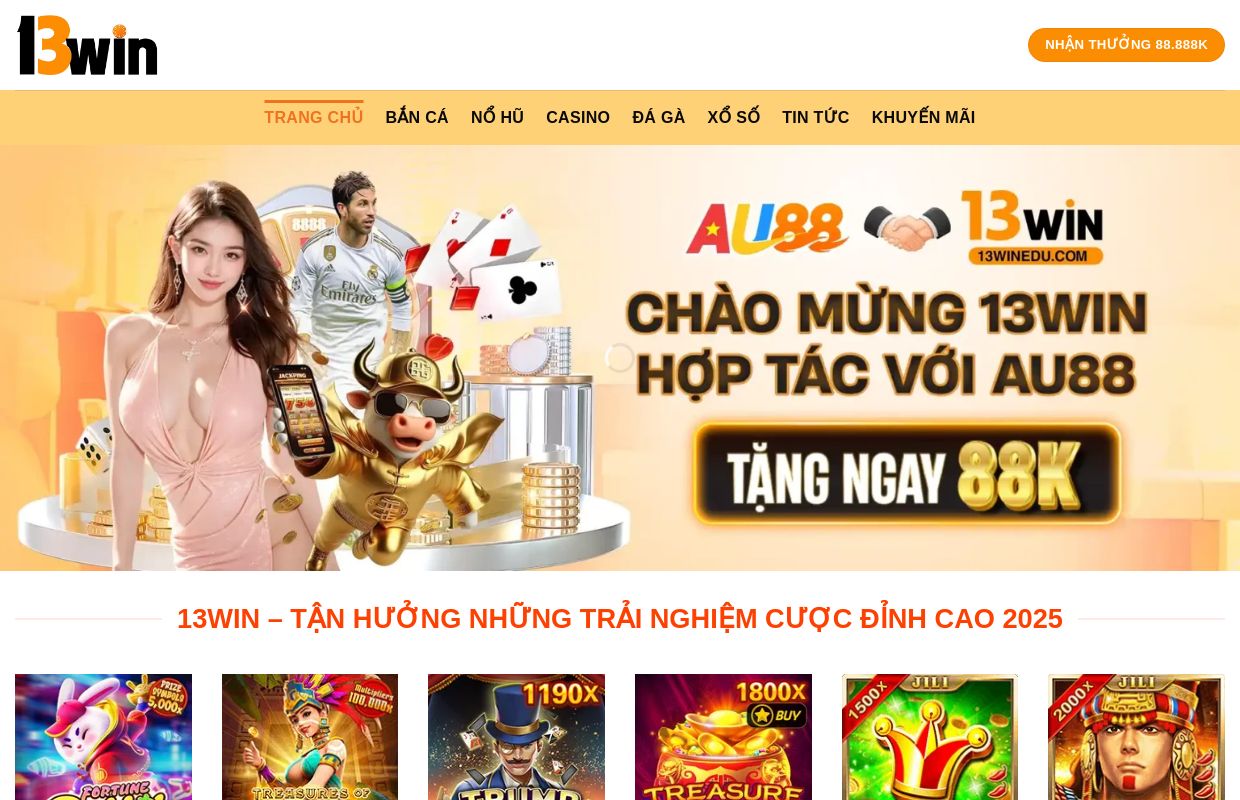 13WIN – Tận Hưởng Những Trải Nghiệm Cược Đỉnh Cao 2025
