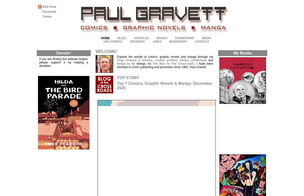 COMICS | GRAPHIC NOVELS | MANGA | PAUL GRAVETT