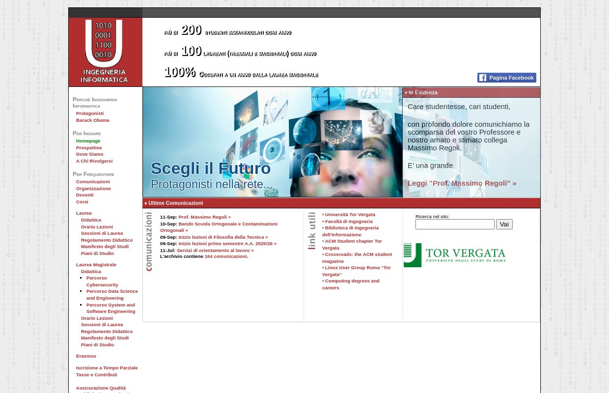 Ing. Informatica | Università di Roma Tor Vergata