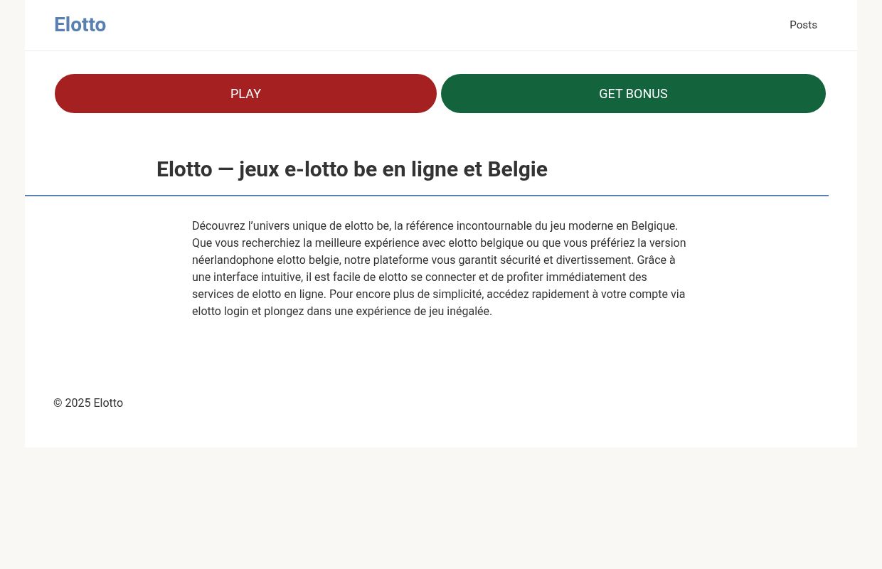 Elotto se connecter, login, e lotto Belgique