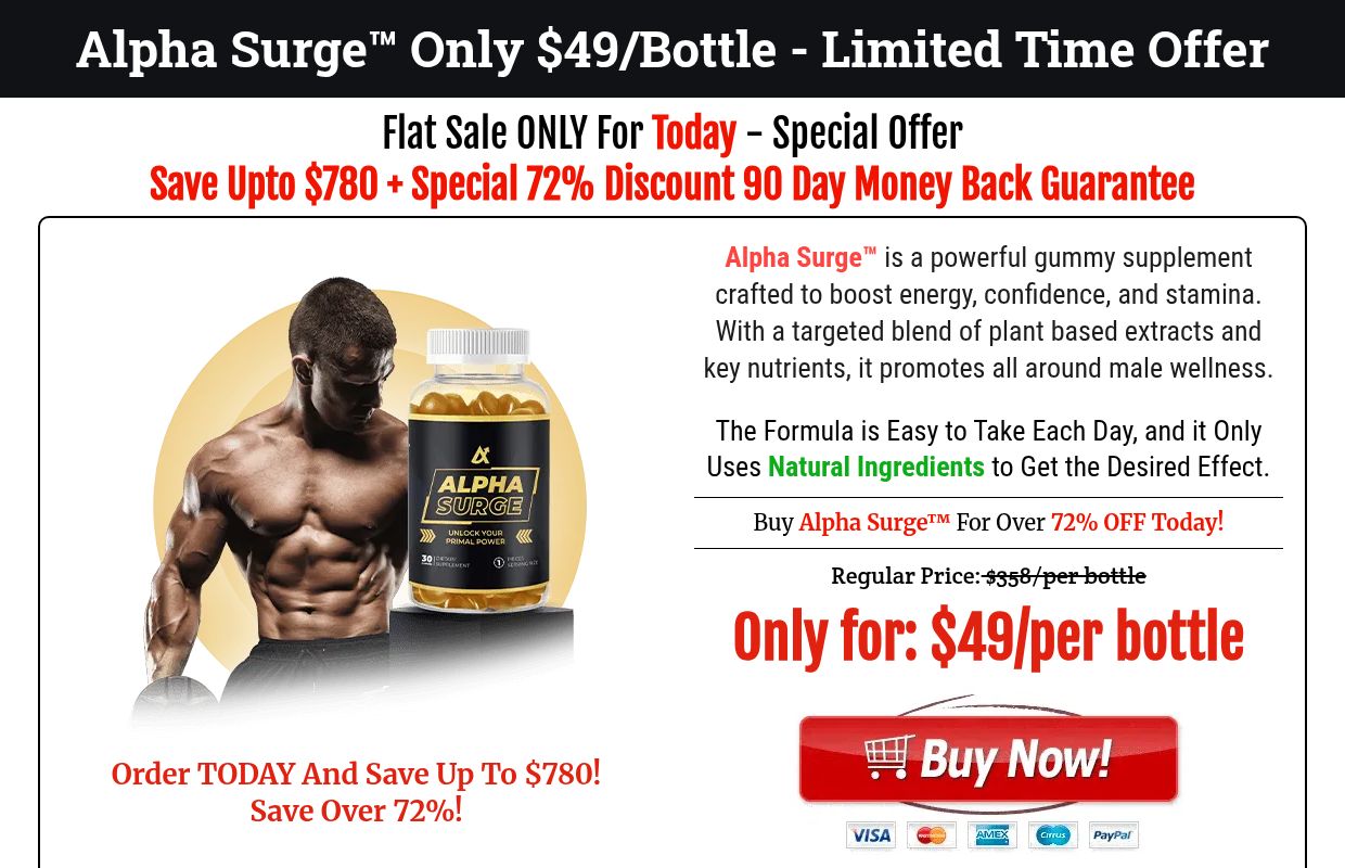 Alpha Surge™ (Canada Official Website) | Alpha Surge