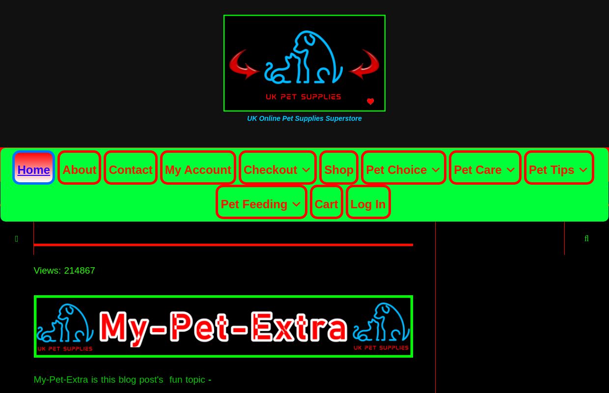 My-Pet-Extra.Store ~ UK Online Pet Supplies Superstore ~