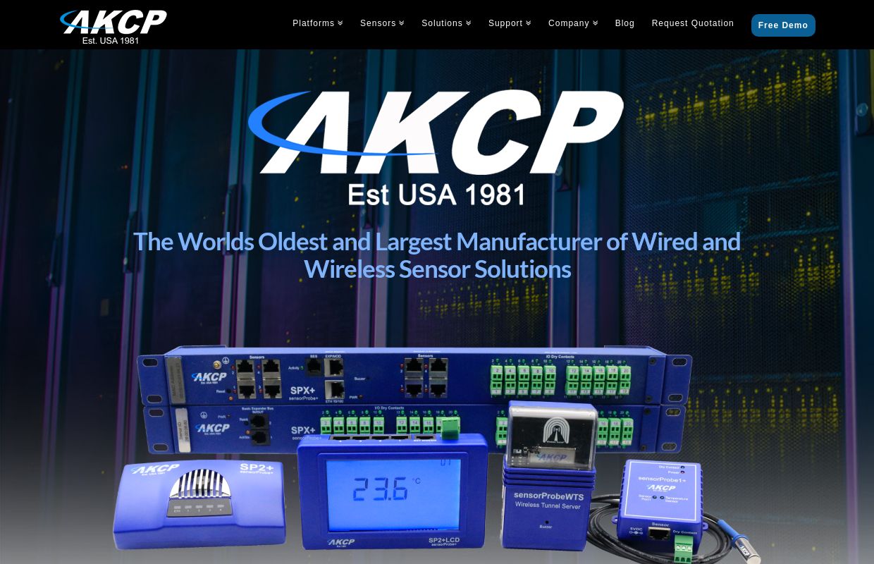 AKCP - AKCP Remote Sensor Monitoring | Data Center Monitoring