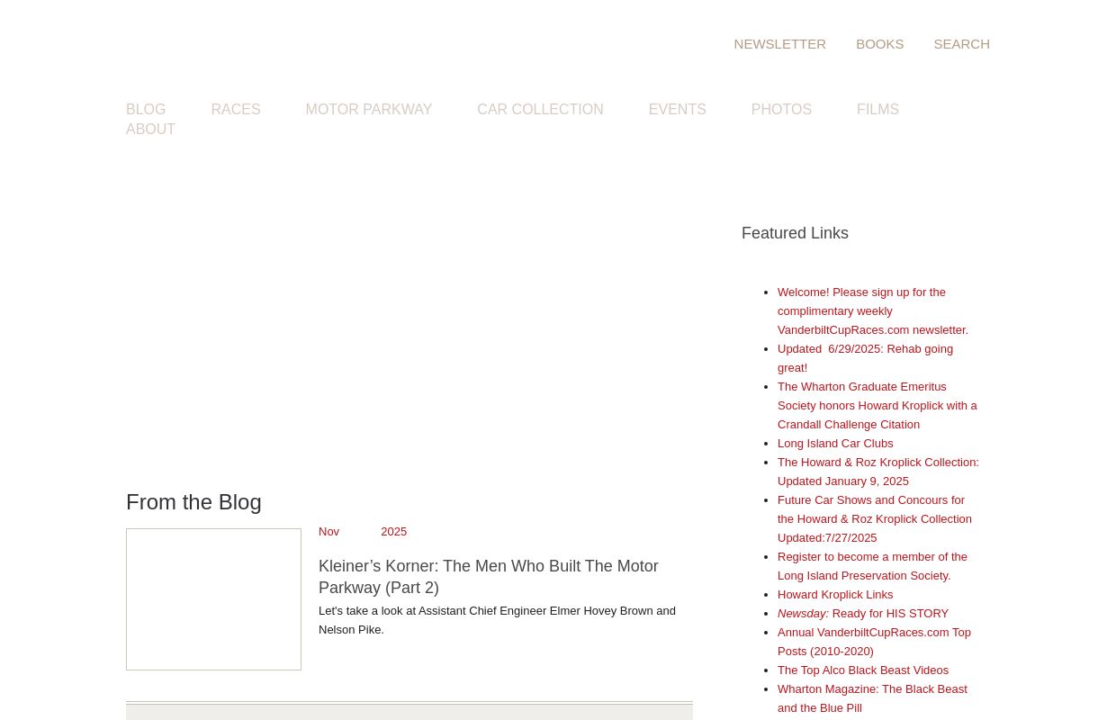 Vanderbilt Cup Races - Home