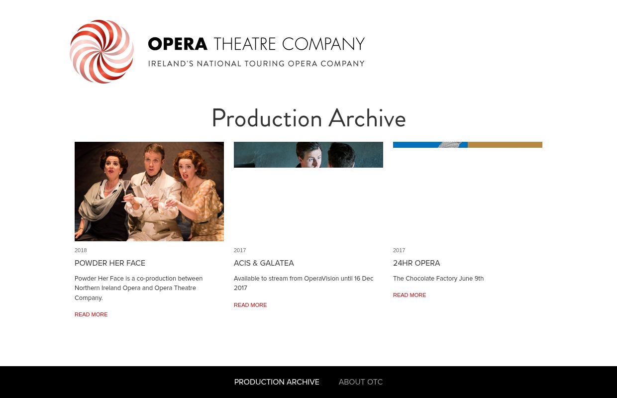 Production Archive | Opera Theatre Company