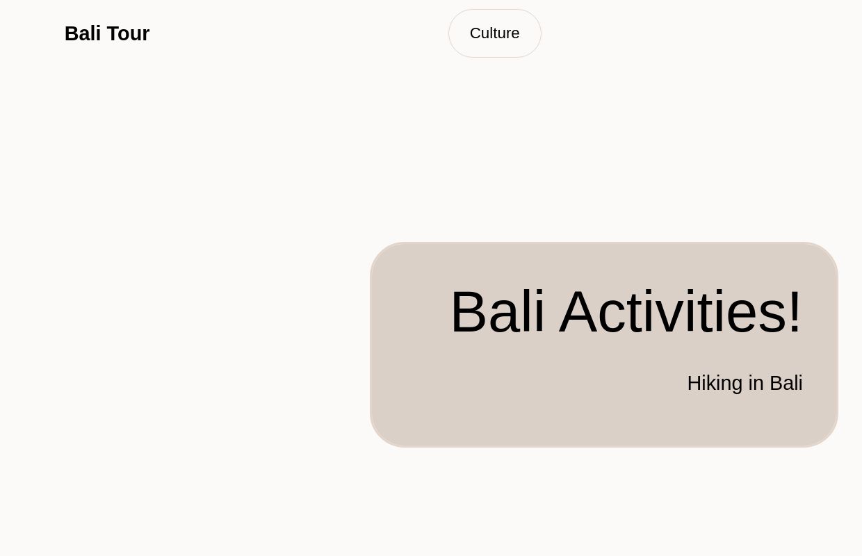 Bali Tour Activities: Unforgettable Island Adventures and Experiences