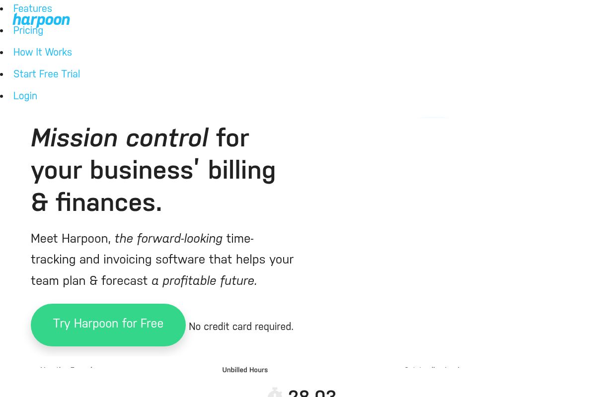 Harpoon: Financial planning | Time tracking | Invoicing | Budgeting