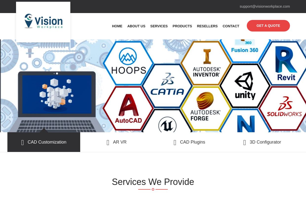 CAD Customization | Augmented & Virtualization Development | Vision Workplace