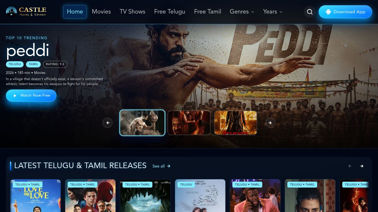 South Indian Blockbusters & Originals — Uncut, HD, Cost-Free – Castle