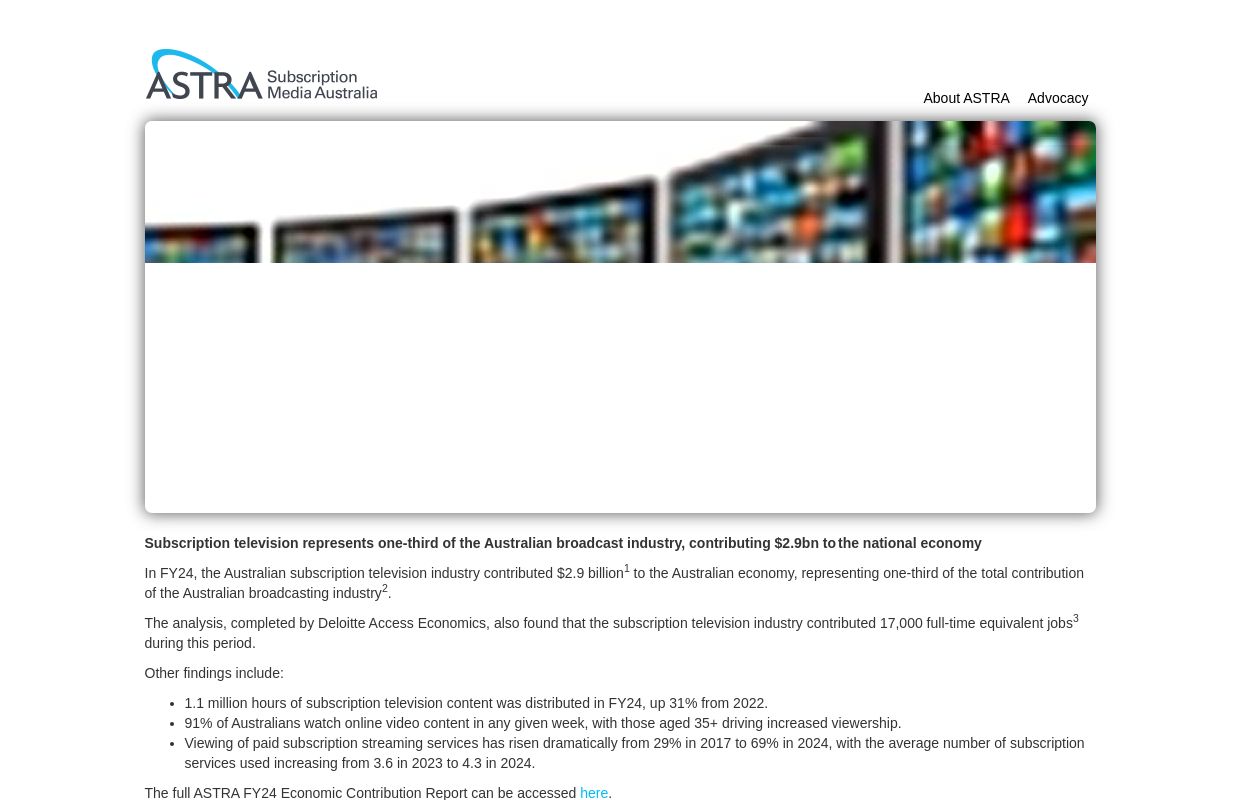 Home | Astra: Subscription Television Australia